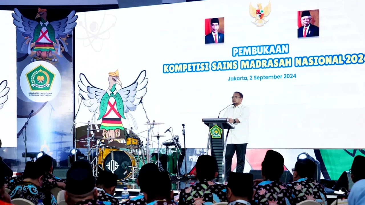 Kompetisi Sains Madrasah 2024 Menag Sebut Bisa Jadi Inspirasi Seluruh Siswa